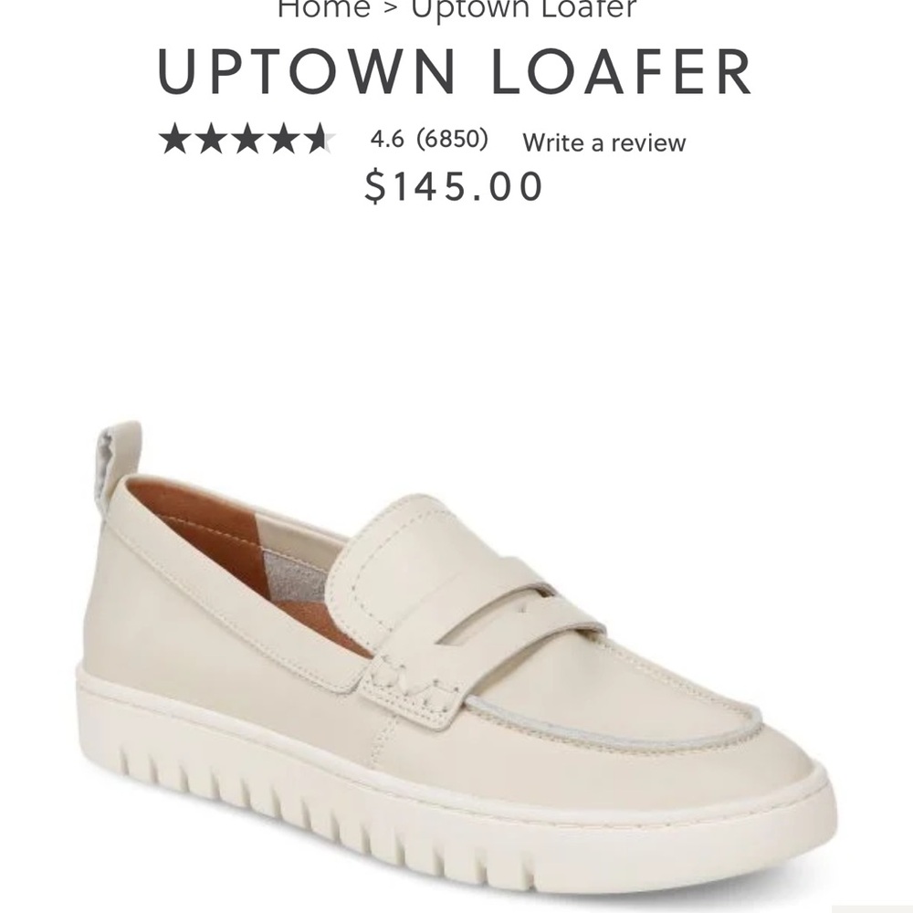 NWOT Vionic Cream Leather Loafers 8.5 - Picture 7 of 10